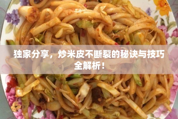 独家分享,炒米皮不断裂的秘诀与技巧全解析!