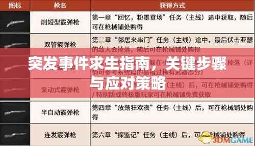 突发事件求生指南,关键步骤与应对策略